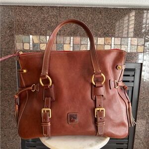 Dooney & Bourke Chestnut Leather Tote